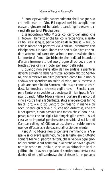 I Malavoglia - Letteratura Italiana