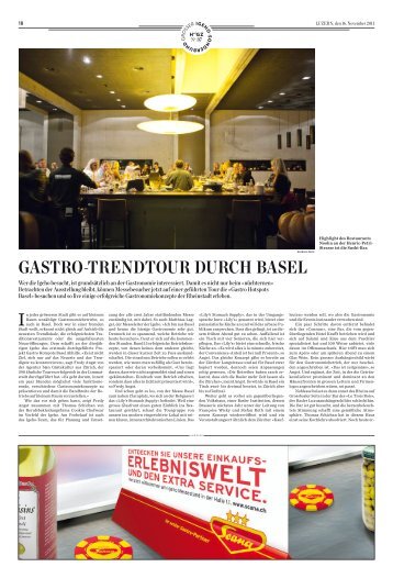 Gastro-trendtour durch Basel
