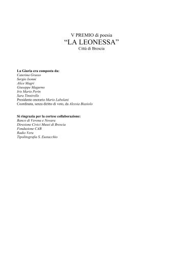 “LA LEONESSA” - Comune di Brescia