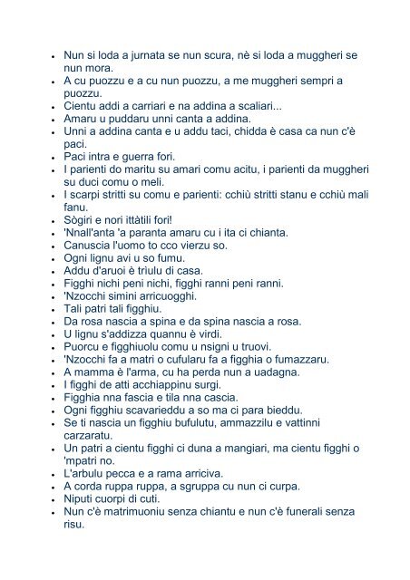 Parole, proverbi, modi di dire, tutto quello che ricorda un ... - Agyrion