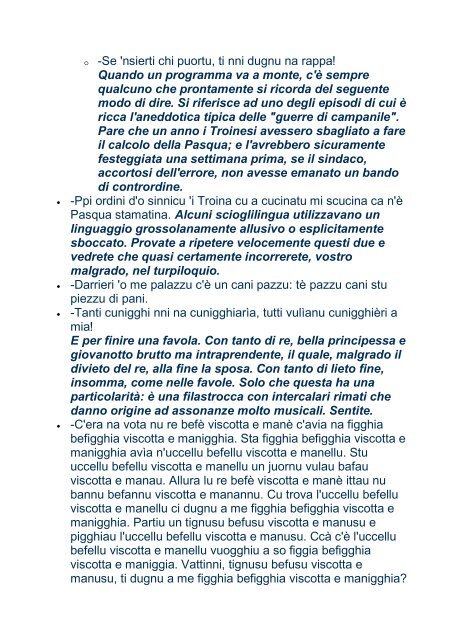 Parole, proverbi, modi di dire, tutto quello che ricorda un ... - Agyrion