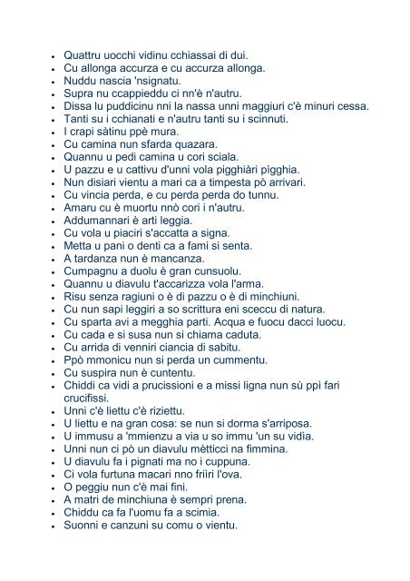 Parole, proverbi, modi di dire, tutto quello che ricorda un ... - Agyrion