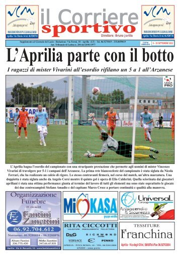 L'Aprilia parte con il botto - Il Giornale del Lazio