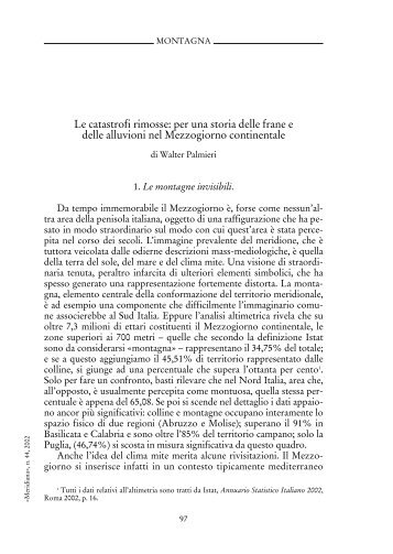 Le catastrofi rimosse: per una storia delle frane e ... - Rivista Meridiana