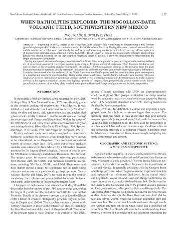 When batholiths exploded: The Mogollon-Datil volcanic field