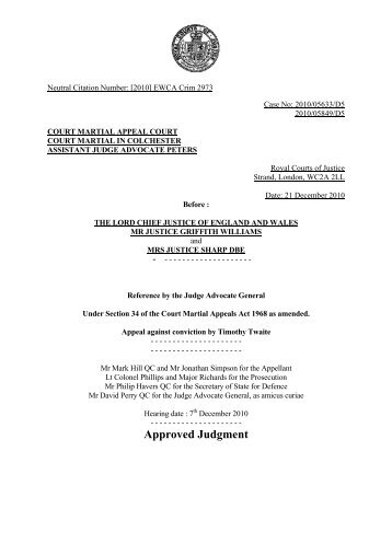 Timothy Twaite judgment - Judiciary