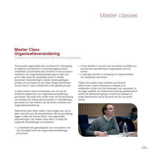 Master Class Cyclus Leiderschap en - TiasNimbas Business School