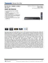 Datenblatt DMR-BS785EGK