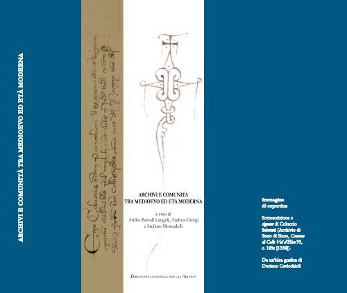 archivi e comunità tra medioevo ed età moderna - Direzione ...