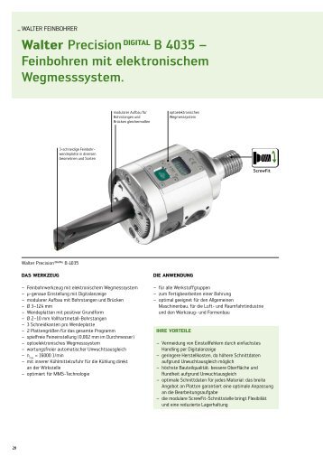 Walter Precision DigitAl B 4035 – Feinbohren mit elektronischem ...