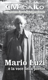 e la voce della poesia Mario Luzi - Comunità Italiana