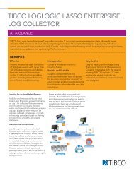 TIBCO LOGLOGIC LASSO ENTERPRISE LOG COLLECTOR