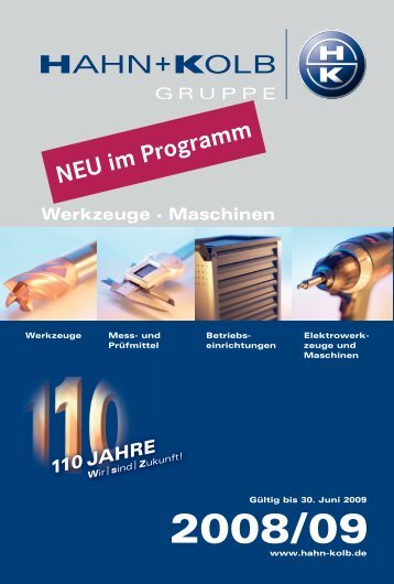 HAHN+KOLB Katalog 2008/09 Deutsch - Neuheiten - Goodtool