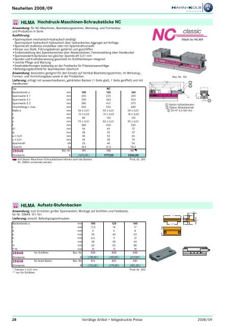 HAHN+KOLB Katalog 2008/09 Deutsch - Neuheiten - Goodtool