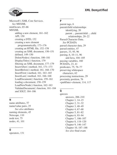 XML Demystified