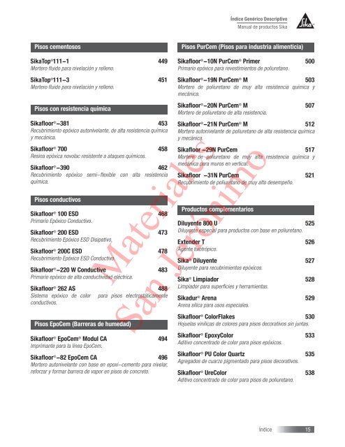 Manual de productos Sika 2013.pdf - Materiales San Jerónimo