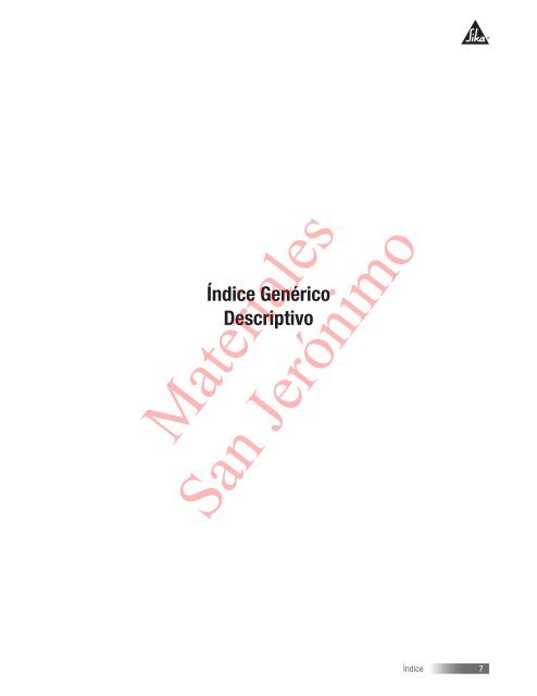 Manual de productos Sika 2013.pdf - Materiales San Jerónimo