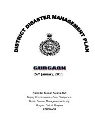 District Disaster Management Plan GURGAON - revenue and ...