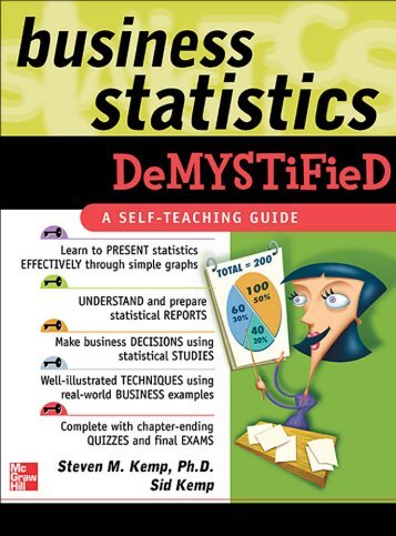Statistics demystified pdf example
