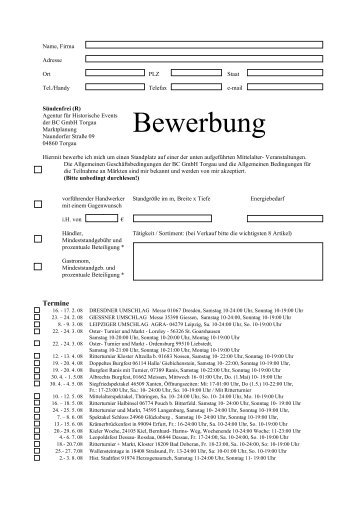 Bewerbung - Sündenfrei