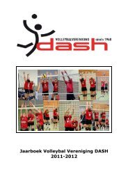 Jaarboek 2011-2012 - Volleybal Vereniging Dash Vorden