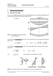 4 Bemessung für Querkraft - hochschule 21