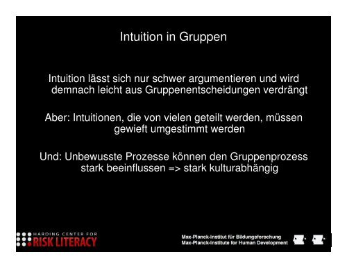 Intuition: Die Intelligenz einfacher Entscheidungsregeln