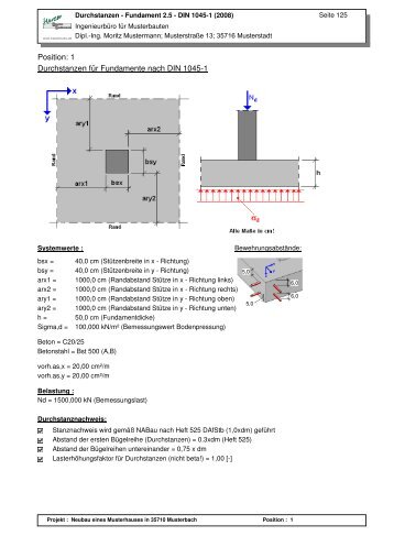 Beispiel 2 - Harzer-Statik-Software