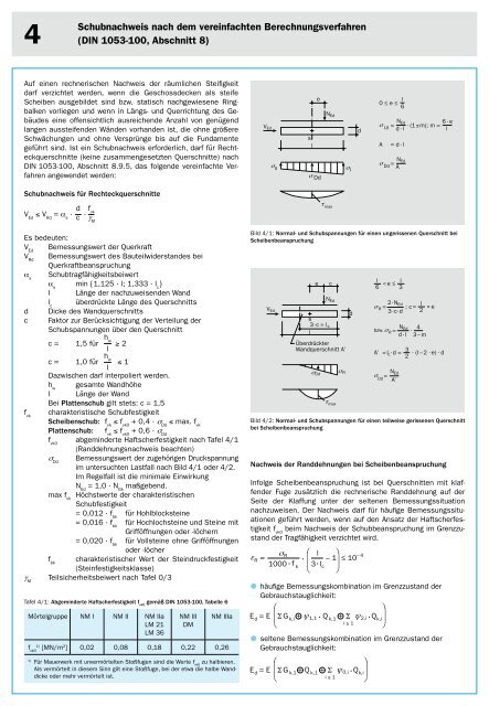 KALKSANDSTEIN. - Mauerwerksbau-Lehre