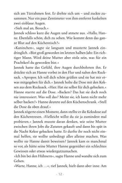 sich am Türrahmen fest.