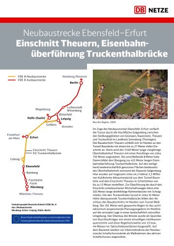 Neubaustrecke Ebensfeld–Erfurt Einschnitt Theuern, Eisenbahn ...