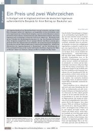 Bericht Deutsches Ingenieurblatt - Historische Wahrzeichen der ...