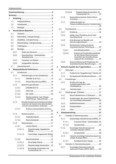 Holzbauweisen für den verdichteten Wohnbau