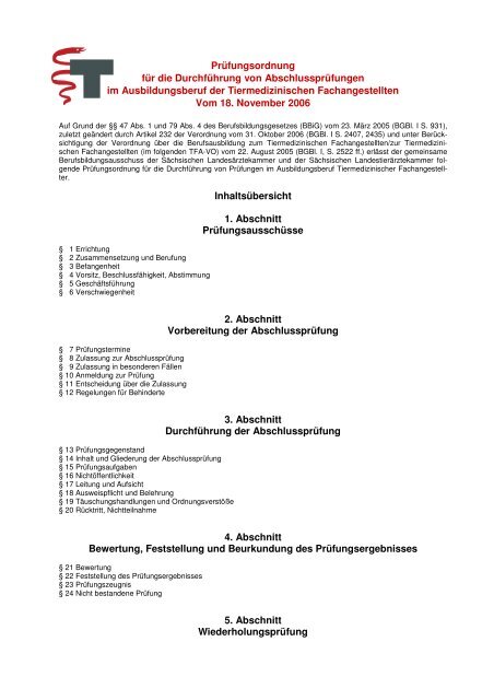 Pruefungsordnung-TFA.pdf speichern - Sächsische ...