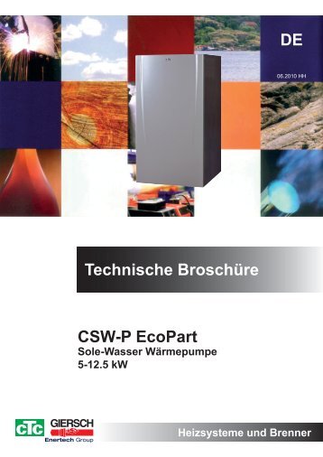 Technische Broschüre CSW-P EcoPart DE - CTC Giersch AG