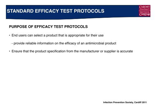 Efficacy of Sporicidal Wipes - Cardiff University