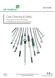 Care, Cleaning & Safety - BK Medical