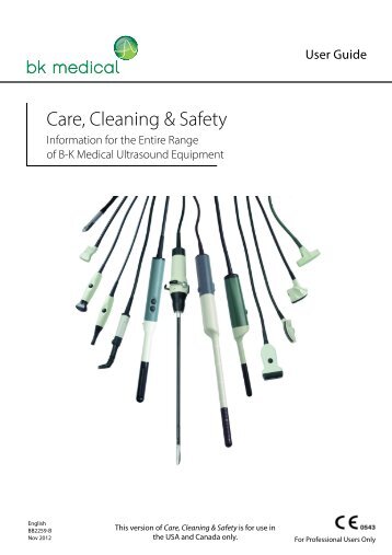 Care, Cleaning & Safety - BK Medical