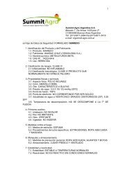 Summit-Agro Argentina S.A. Marcelo T. De Alvear 1430 piso 2º ...