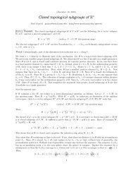 closed subgroups of R n