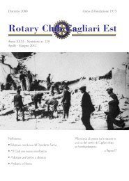 Download dell'ultimo numero - Rotary Cagliari Est