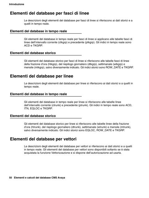 Elementi del database per agenti - Avaya Support