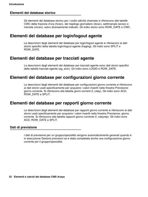 Elementi del database per agenti - Avaya Support