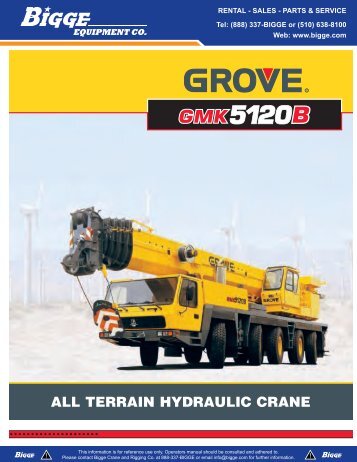 Grove GMK5120 Crane Chart
