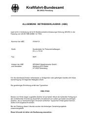 Kraftfahrt-Bundesamt - AEZ Leichtmetallrader GmbH