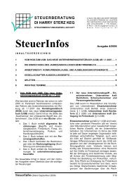 SteuerInfos - steuerberatung harry sterz