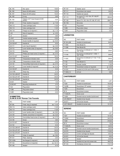 Full Line List Price Book - Cook Sales Co