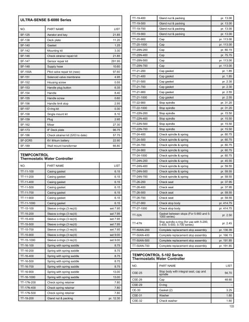 Full Line List Price Book - Cook Sales Co