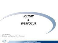 JQUERY WEBFOCUS - Information Builders