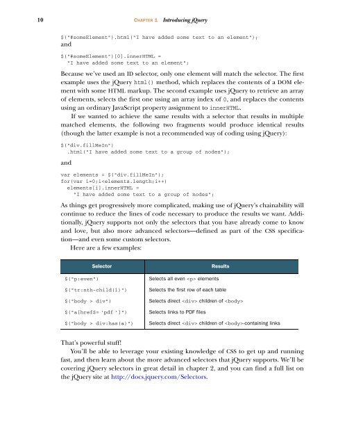 jQuery in Action - Manning Publications